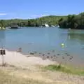 We explore further up the lake, Abbaye Sainte-Marie de Lagrasse and The Lac de la Cavayère, Aude, France - 10th August