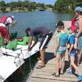 We hire a pedalo for half an hour, Abbaye Sainte-Marie de Lagrasse and The Lac de la Cavayère, Aude, France - 10th August