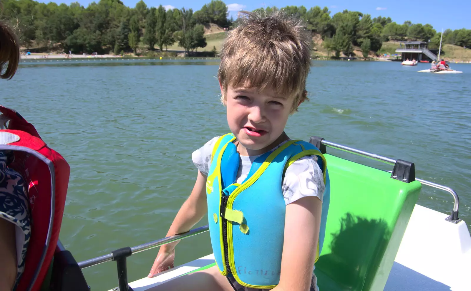 Fred does a pout, from Abbaye Sainte-Marie de Lagrasse and The Lac de la Cavayère, Aude, France - 10th August