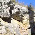 Fred's up in the rocks, Le Gouffre Géant and Grotte de Limousis, Petanque and a Lightning Storm, Languedoc, France - 12th August 2018