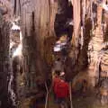 Spectacular columns of concretion on the way out, Le Gouffre Géant and Grotte de Limousis, Petanque and a Lightning Storm, Languedoc, France - 12th August 2018