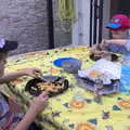 We have lunch back at the house, Le Gouffre Géant and Grotte de Limousis, Petanque and a Lightning Storm, Languedoc, France - 12th August 2018