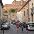 Isobel, Harry and Fred wander back up to the Cité, Le Gouffre Géant and Grotte de Limousis, Petanque and a Lightning Storm, Languedoc, France - 12th August 2018