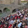 The crowd gathers for a Son et Lumiere show, Le Gouffre Géant and Grotte de Limousis, Petanque and a Lightning Storm, Languedoc, France - 12th August 2018