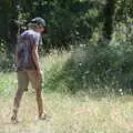 Fred's looking for grasshoppers again, Le Gouffre Géant and Grotte de Limousis, Petanque and a Lightning Storm, Languedoc, France - 12th August 2018