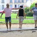 Thumbs up during a game of Petanque, Le Gouffre Géant and Grotte de Limousis, Petanque and a Lightning Storm, Languedoc, France - 12th August 2018