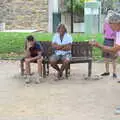 The game of boules is on, Le Gouffre Géant and Grotte de Limousis, Petanque and a Lightning Storm, Languedoc, France - 12th August 2018