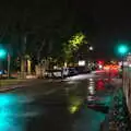 A wet street, Le Gouffre Géant and Grotte de Limousis, Petanque and a Lightning Storm, Languedoc, France - 12th August 2018