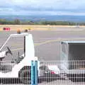 A luggage tug sits around doing not much, The Château Comtal, Lastours and the Journey Home, Carcassonne, Aude, France - 14th August 2018