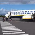 The traditional boarding scrum of Ruinair, The Château Comtal, Lastours and the Journey Home, Carcassonne, Aude, France - 14th August 2018