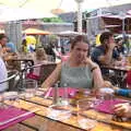 Isobel gives the hairy eyeball, The Château Comtal, Lastours and the Journey Home, Carcassonne, Aude, France - 14th August 2018