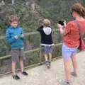 Isobel takes a photo, The Château Comtal, Lastours and the Journey Home, Carcassonne, Aude, France - 14th August 2018