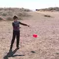 Fred practices some circus skills, A Day on the Beach, Southwold, Suffolk - 25th August 2018