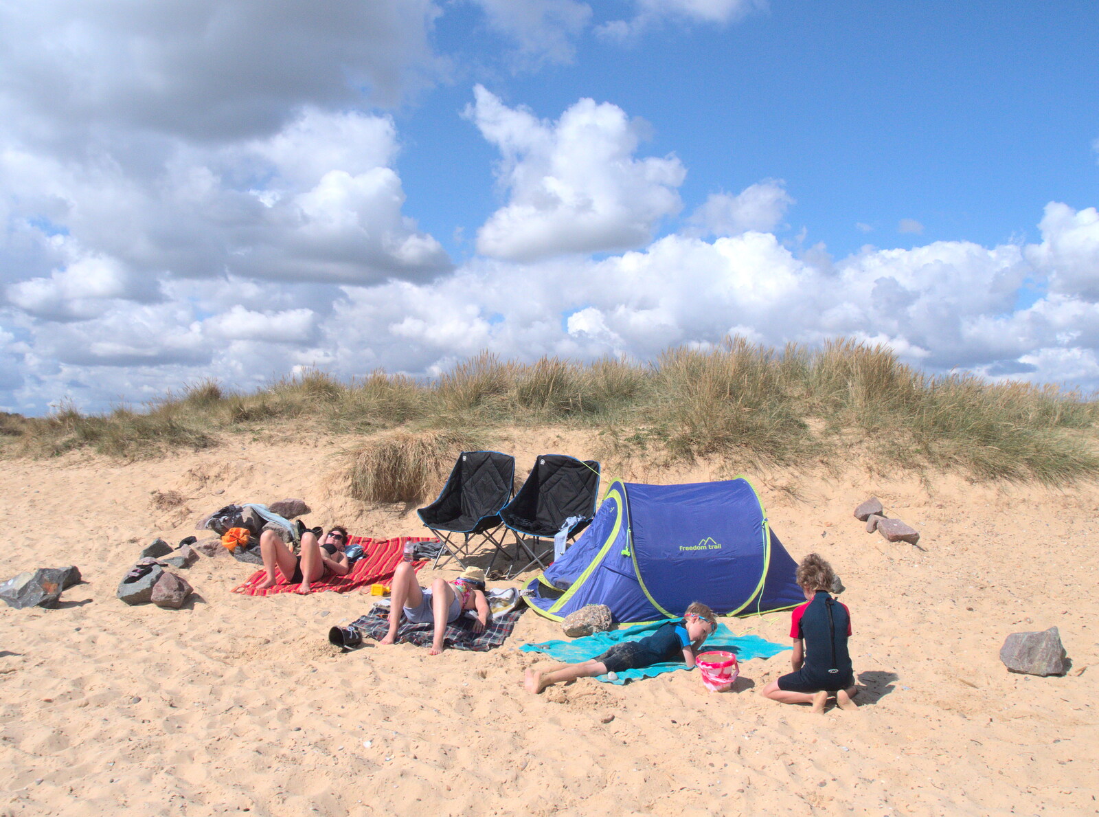 Our beach encampment from A Day on the Beach, Southwold, Suffolk - 25th August 2018