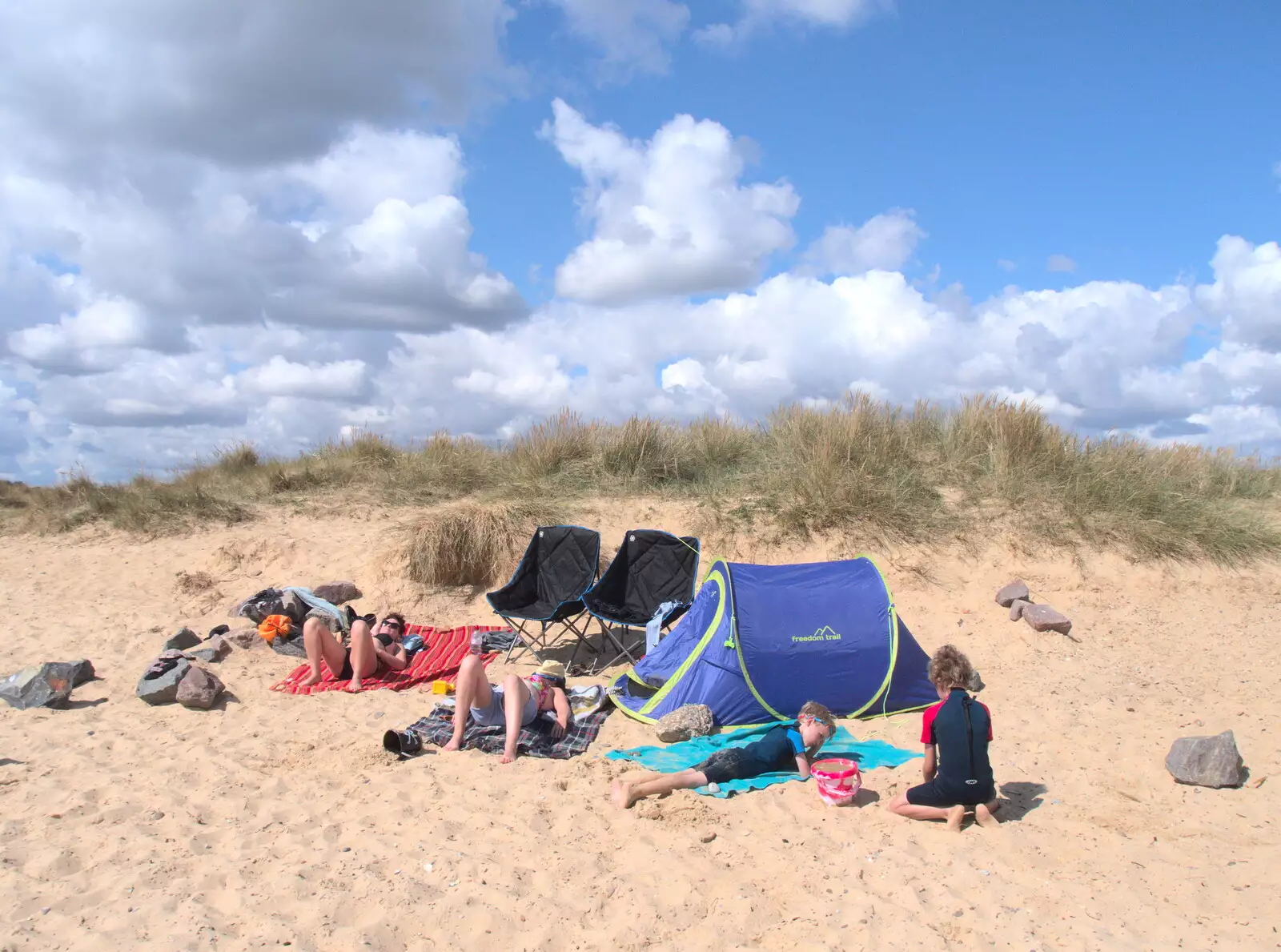 Our beach encampment, from A Day on the Beach, Southwold, Suffolk - 25th August 2018