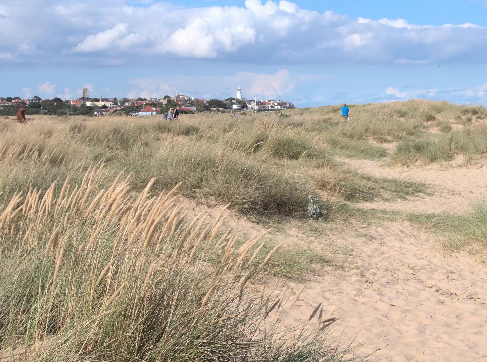 Southwold beyond the dunes, from A Day on the Beach, Southwold, Suffolk - 25th August 2018