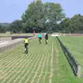 Cycling over the dam, A Spot of Camping, Alton Water, Stutton, Suffolk - 1st September 2018