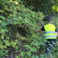 We stop for a blackberry break, A Spot of Camping, Alton Water, Stutton, Suffolk - 1st September 2018