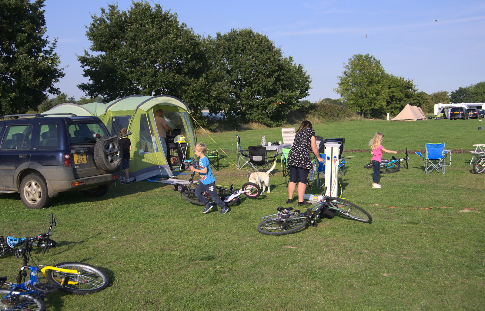 Back at the campsite from A Spot of Camping, Alton Water, Stutton, Suffolk - 1st September 2018