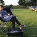 Isobel looks round, A Spot of Camping, Alton Water, Stutton, Suffolk - 1st September 2018