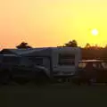 Sunset over a caravan, A Spot of Camping, Alton Water, Stutton, Suffolk - 1st September 2018