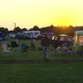 Our pitches in the sunset, A Spot of Camping, Alton Water, Stutton, Suffolk - 1st September 2018