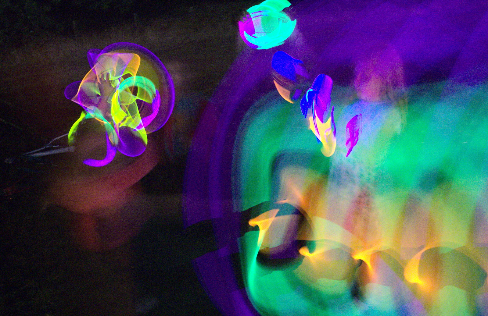 More glowstick action from A Spot of Camping, Alton Water, Stutton, Suffolk - 1st September 2018