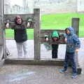 Isobel and Fred in the stocks again, A Day at Warwick Castle, Warwickshire - 8th September 2018