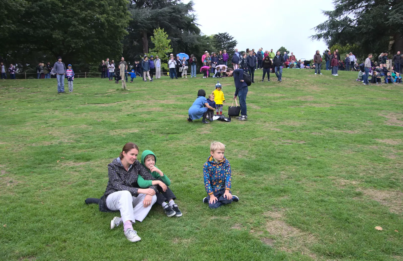 We wait for the Trebuchet demonstration, from A Day at Warwick Castle, Warwickshire - 8th September 2018