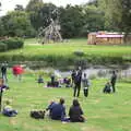 Waiting for the trebuchet demonstration, A Day at Warwick Castle, Warwickshire - 8th September 2018