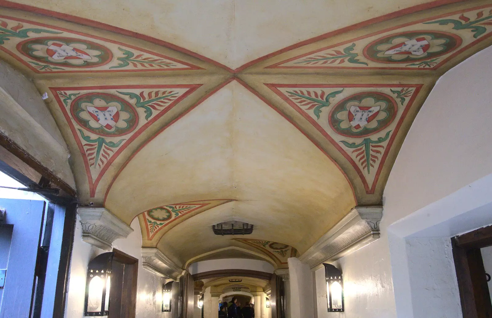 Ceiling art, from A Day at Warwick Castle, Warwickshire - 8th September 2018