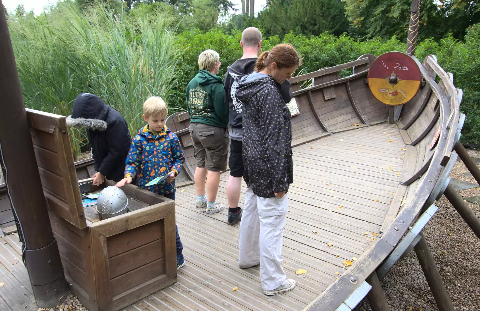 On a Viking ship, from A Day at Warwick Castle, Warwickshire - 8th September 2018