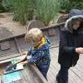 Harry stamps his card, A Day at Warwick Castle, Warwickshire - 8th September 2018