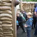 Fred and Harry in the World War One trenches, A Day at Warwick Castle, Warwickshire - 8th September 2018