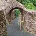 Nice weaved willow arches, A Day at Warwick Castle, Warwickshire - 8th September 2018