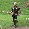 The trebuchet dude is now doing longbows , A Day at Warwick Castle, Warwickshire - 8th September 2018