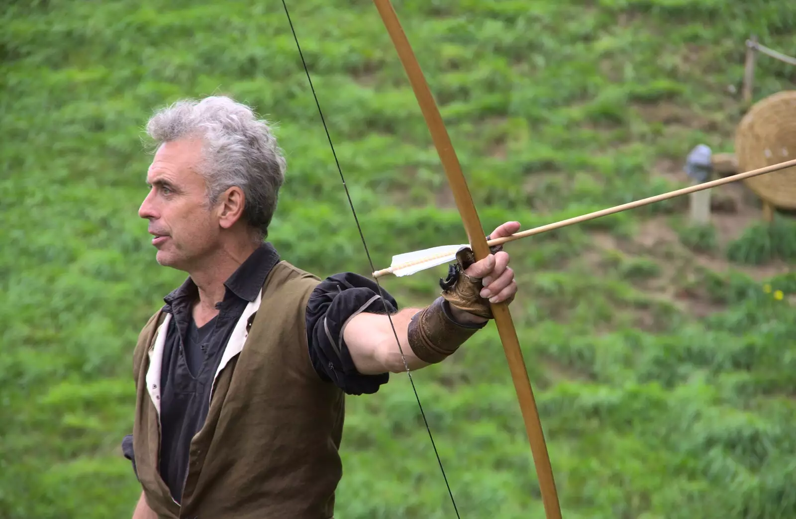 An arrow, ready to shoot, from A Day at Warwick Castle, Warwickshire - 8th September 2018