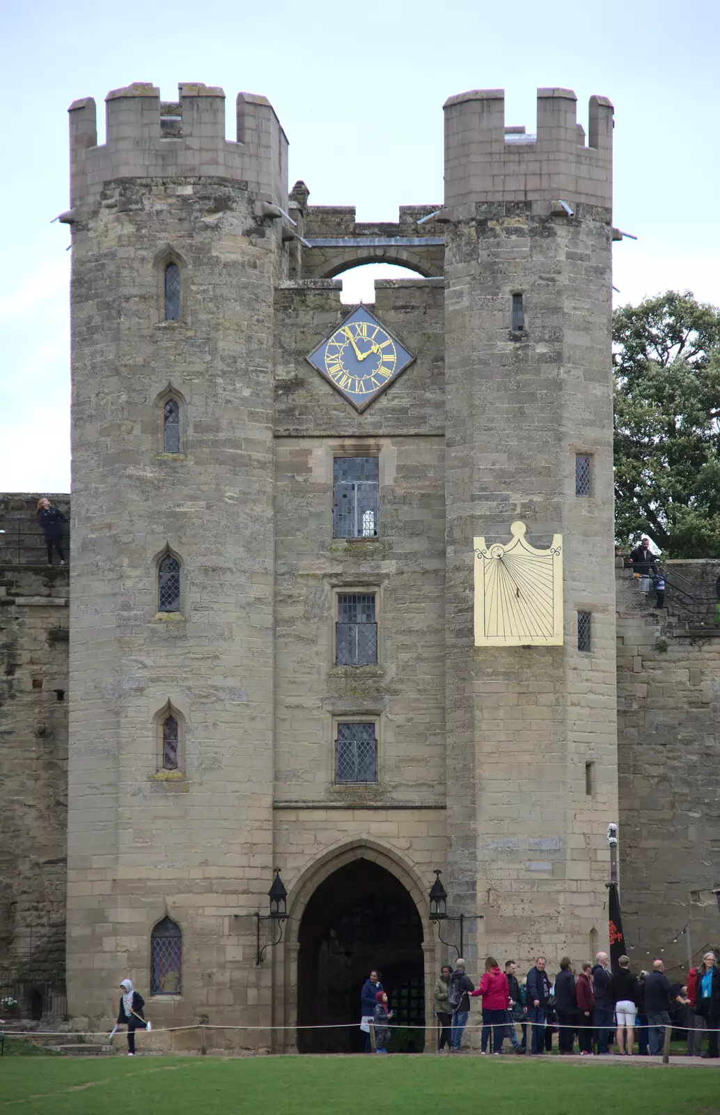 The clocktower, vaguely like Hampton Court, from A Day at Warwick Castle, Warwickshire - 8th September 2018