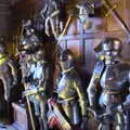 Suits of shining armour, A Day at Warwick Castle, Warwickshire - 8th September 2018