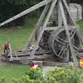 The trebuchet is wound up by human hamsters, A Day at Warwick Castle, Warwickshire - 8th September 2018