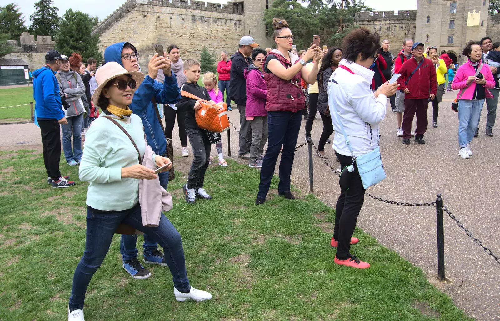 A papparazzi moment, from A Day at Warwick Castle, Warwickshire - 8th September 2018