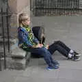 The boys look bored after five minutes walking, A Day at Warwick Castle, Warwickshire - 8th September 2018