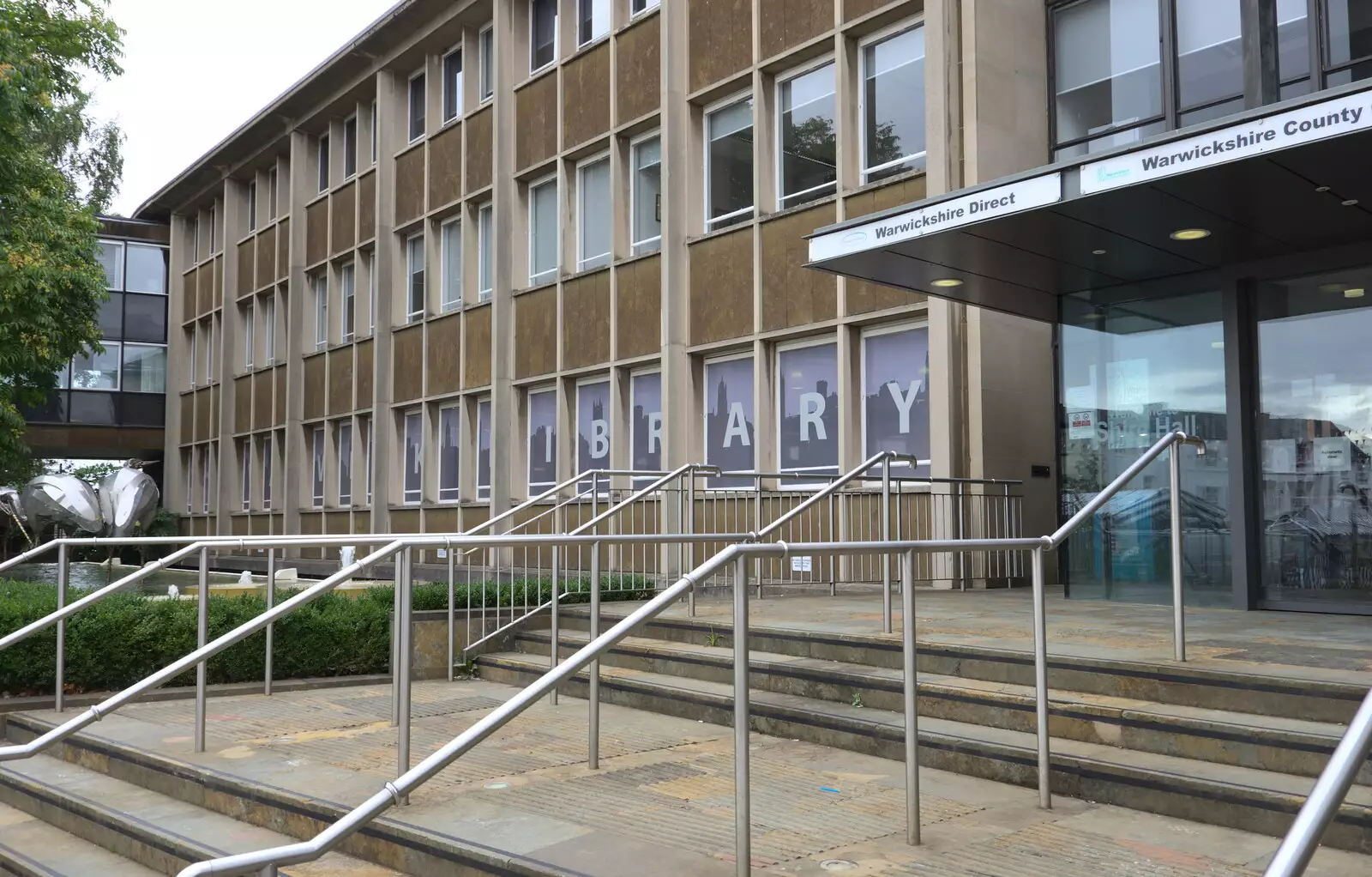 The 1960s Warwickshire County Council and library, from A Day at Warwick Castle, Warwickshire - 8th September 2018