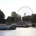 Long boats and a ferris wheel, A Postcard from Stratford-upon-Avon, Warwickshire - 9th September 2018