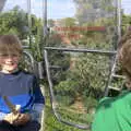 Harry in the ferris wheel, A Postcard from Stratford-upon-Avon, Warwickshire - 9th September 2018