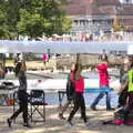 A canoe is brought in from the river, A Postcard from Stratford-upon-Avon, Warwickshire - 9th September 2018