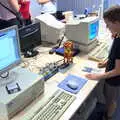 Fred is naturally drawn to the computerised Lego, The Retro Computer Festival, Centre For Computing History, Cambridge - 15th September 2018