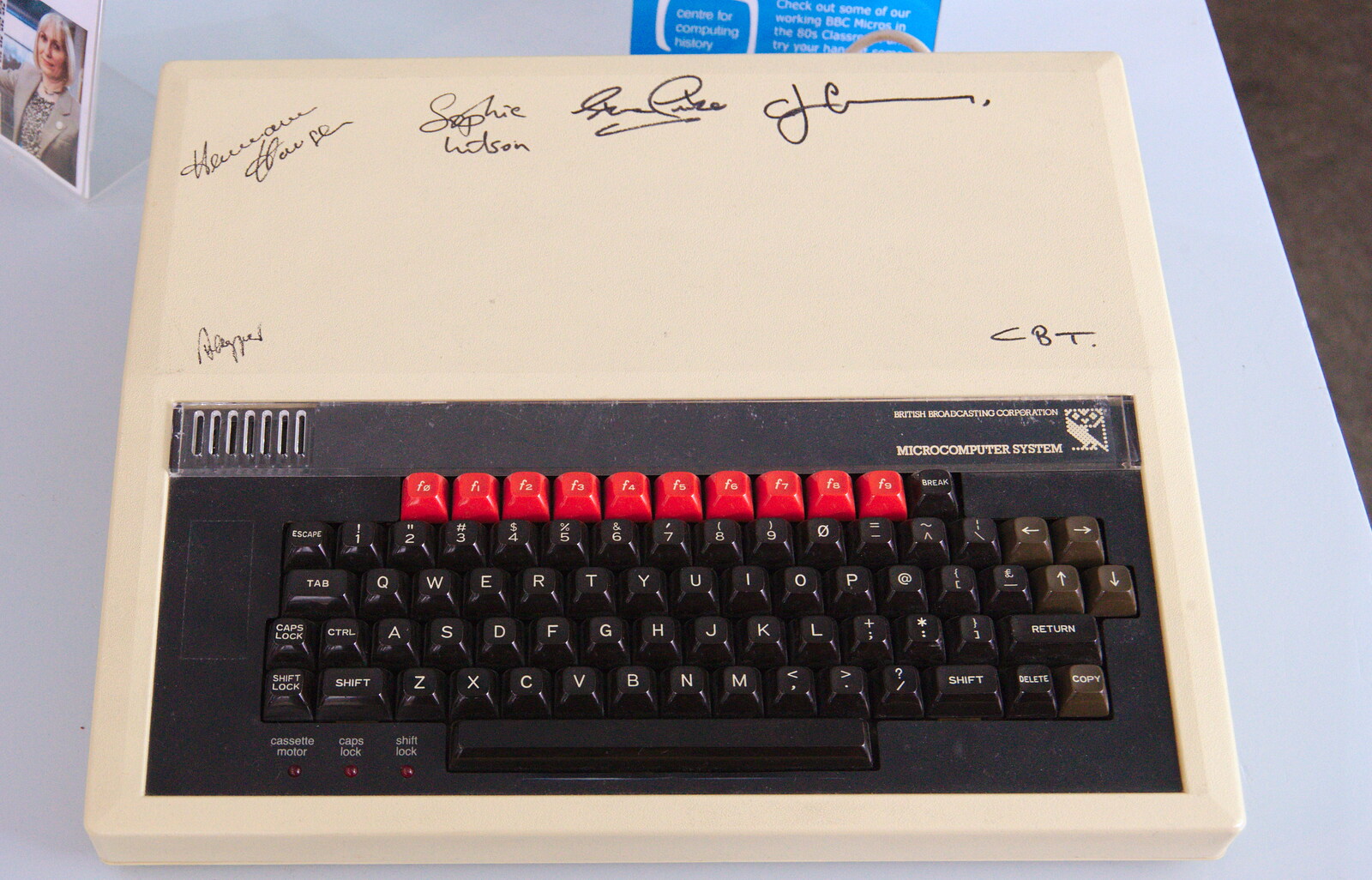 A signed BBC Micro from The Retro Computer Festival, Centre For Computing History, Cambridge - 15th September 2018