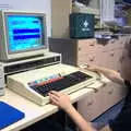 Fred uses a rare laserdisc of the Domesday Project, The Retro Computer Festival, Centre For Computing History, Cambridge - 15th September 2018