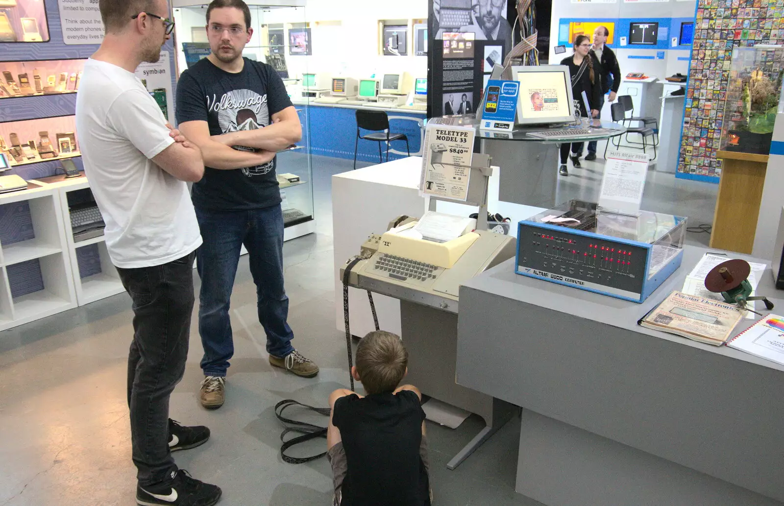 Fred sits on the floor, from The Retro Computer Festival, Centre For Computing History, Cambridge - 15th September 2018